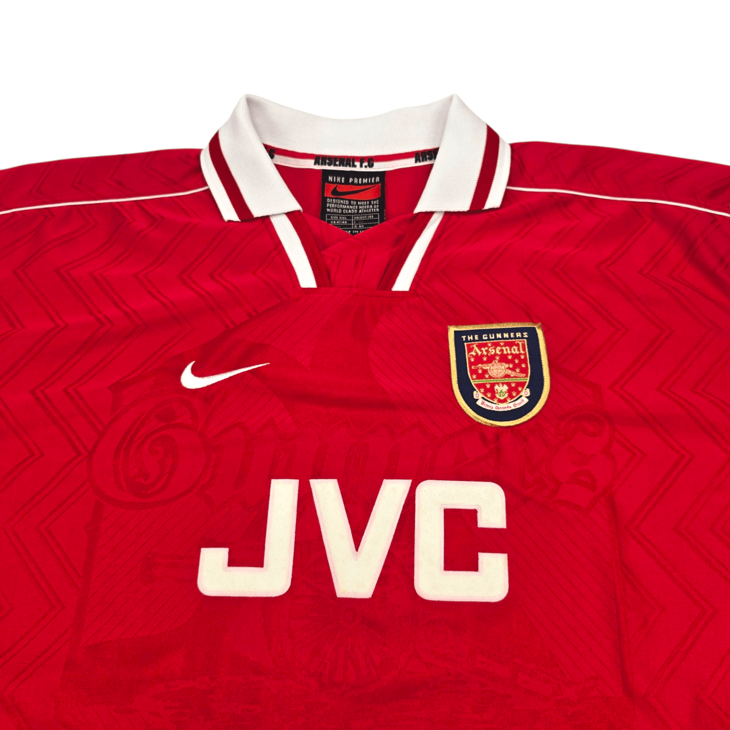 1996/98 Arsenal Home Football Shirt (2XL) Nike #8 Wright
