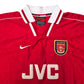 1996/98 Arsenal Home Football Shirt (M) Nike #10 Bergkamp