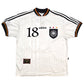 1996/98 Germany Home Football Shirt (L) Adidas #18 Klinsmann