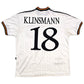 1996/98 Germany Home Football Shirt (L) Adidas #18 Klinsmann