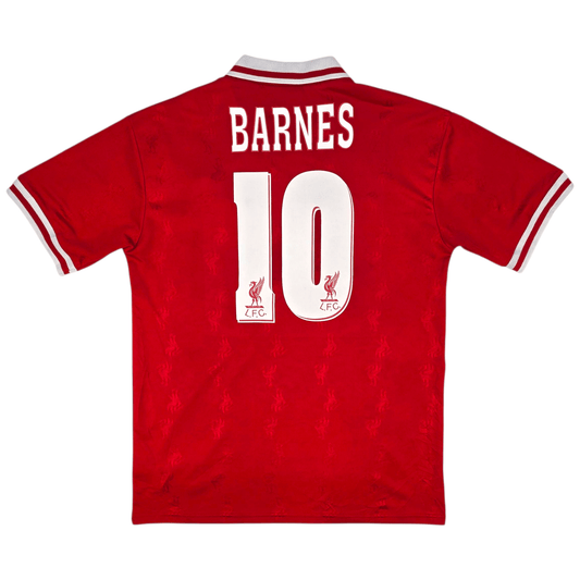 1996/98 Liverpool Home Football Shirt (L) Reebok #10 Barnes