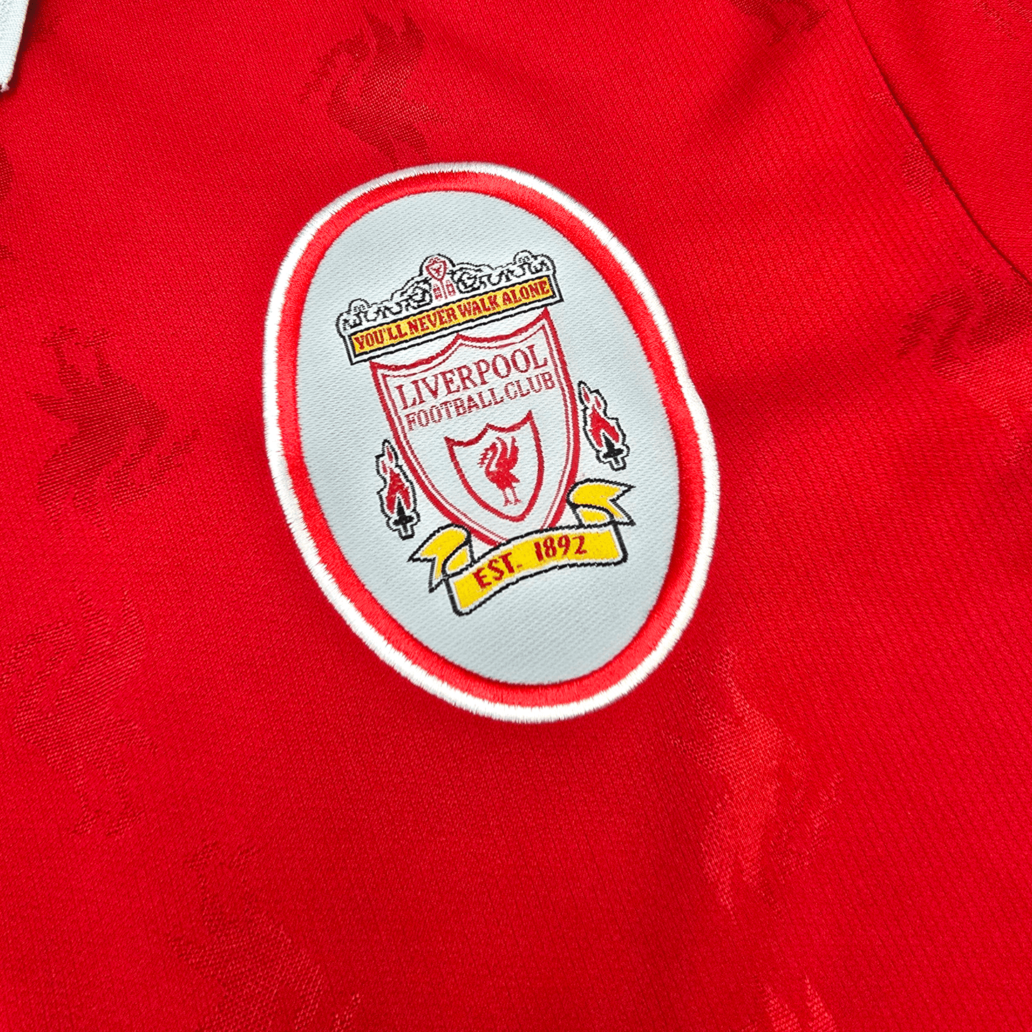 1996/98 Liverpool Home Football Shirt (L) Reebok #10 Barnes