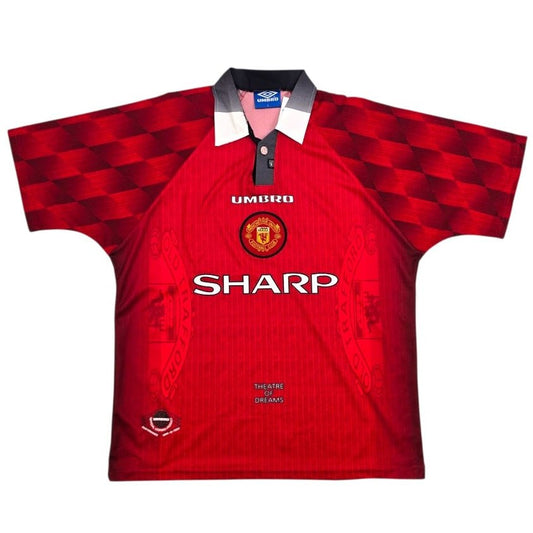 1996/98 Manchester United Home Football Shirt (L) Umbro