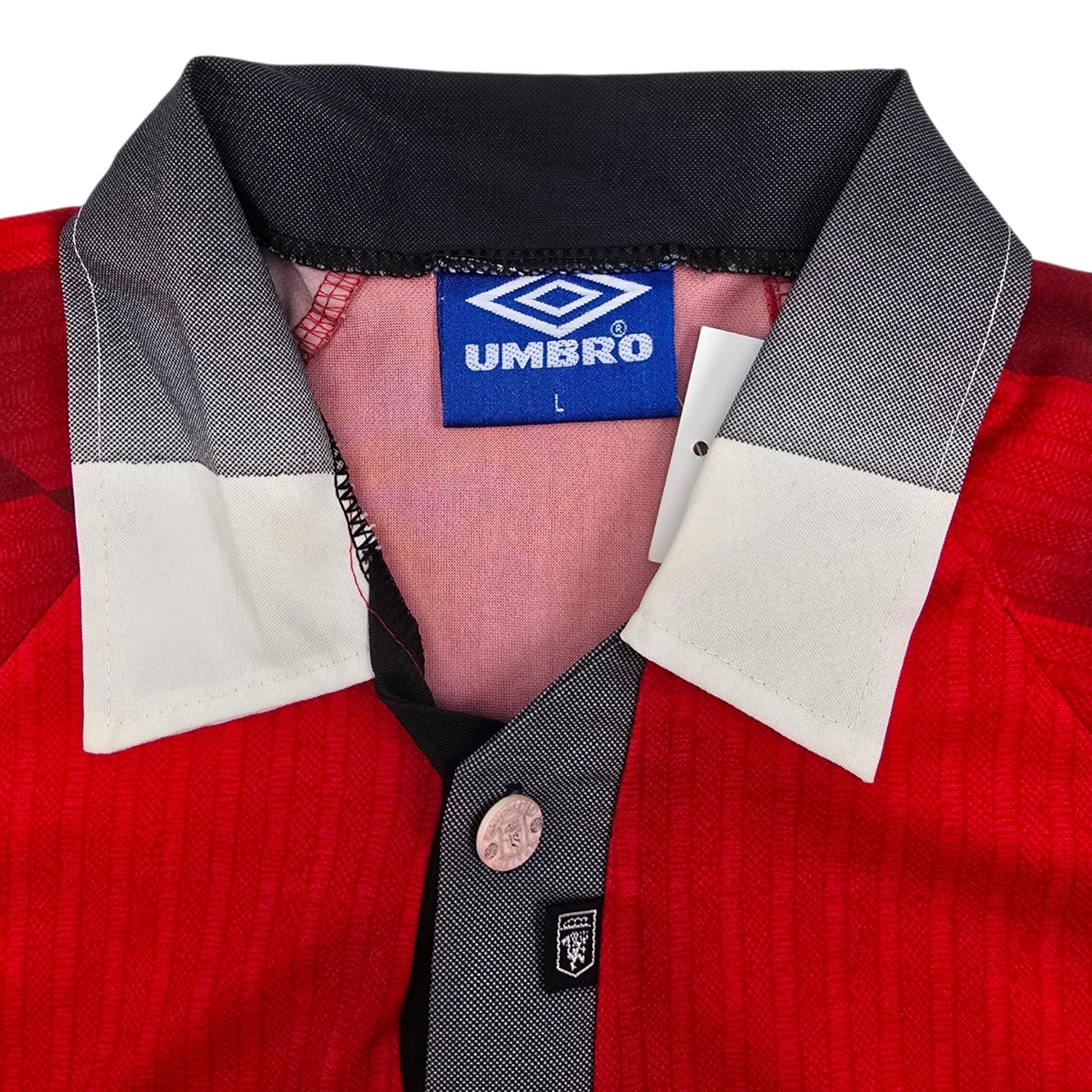 1996/98 Manchester United Home Football Shirt (L) Umbro