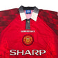 1996/98 Manchester United Home Football Shirt (M) Umbro #15 Poborsky