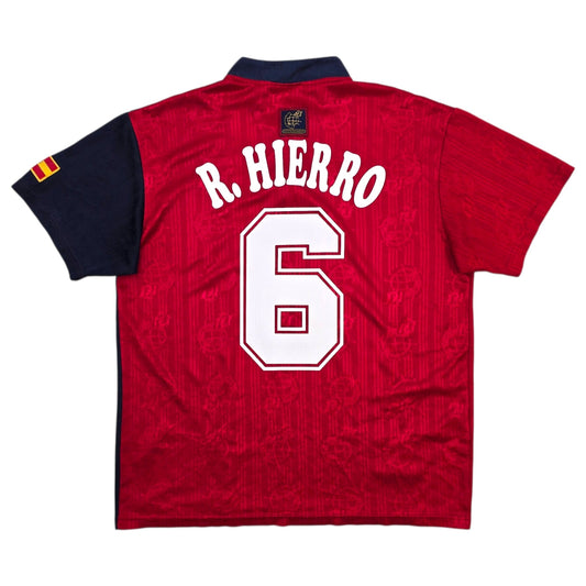 1996/98 Spain Home Football Shirt (M) Adidas #6 Hierro