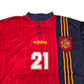 1996/98 Spain Home Football Shirt (XL) Adidas #21 Luis Enrique