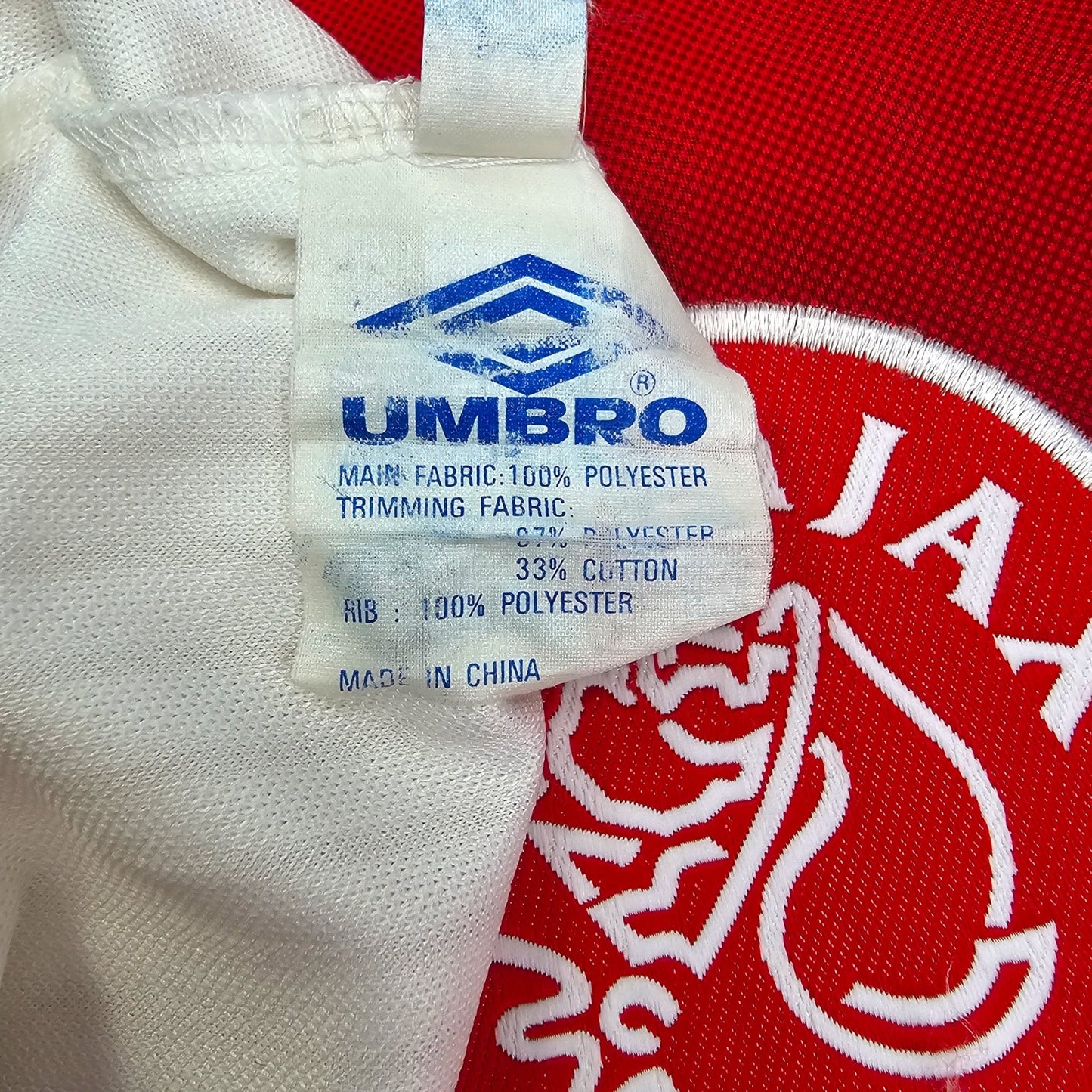 1997/98 Ajax Home Football Shirt (XL) Umbro