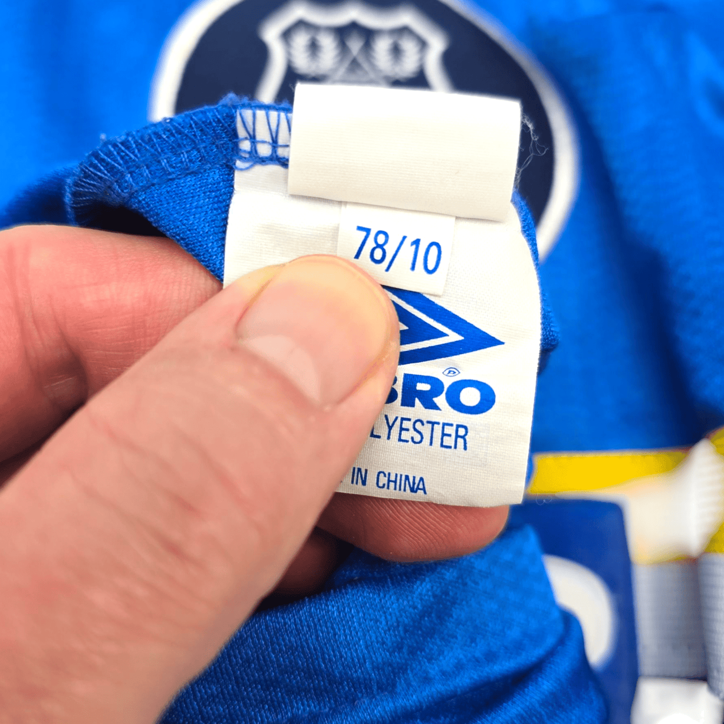 1997/98 Everton Home Football Shirt (M) Umbro #28 Bilic