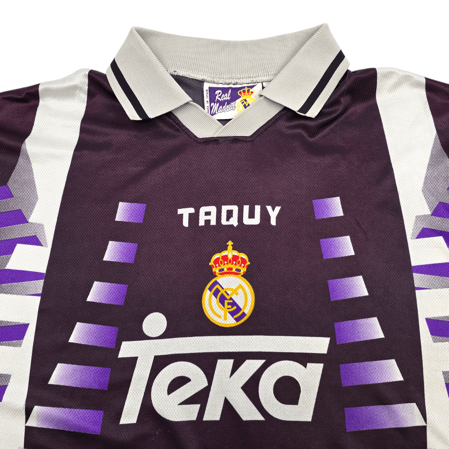 1997/98 Real Madrid Third Football Shirt (XL) Taquy #8 Mijatovic