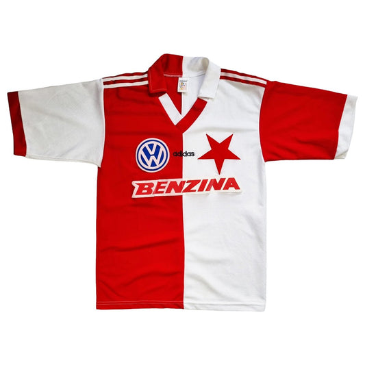 1997/98 Slavia Praha Home Football Shirt (M) Adidas