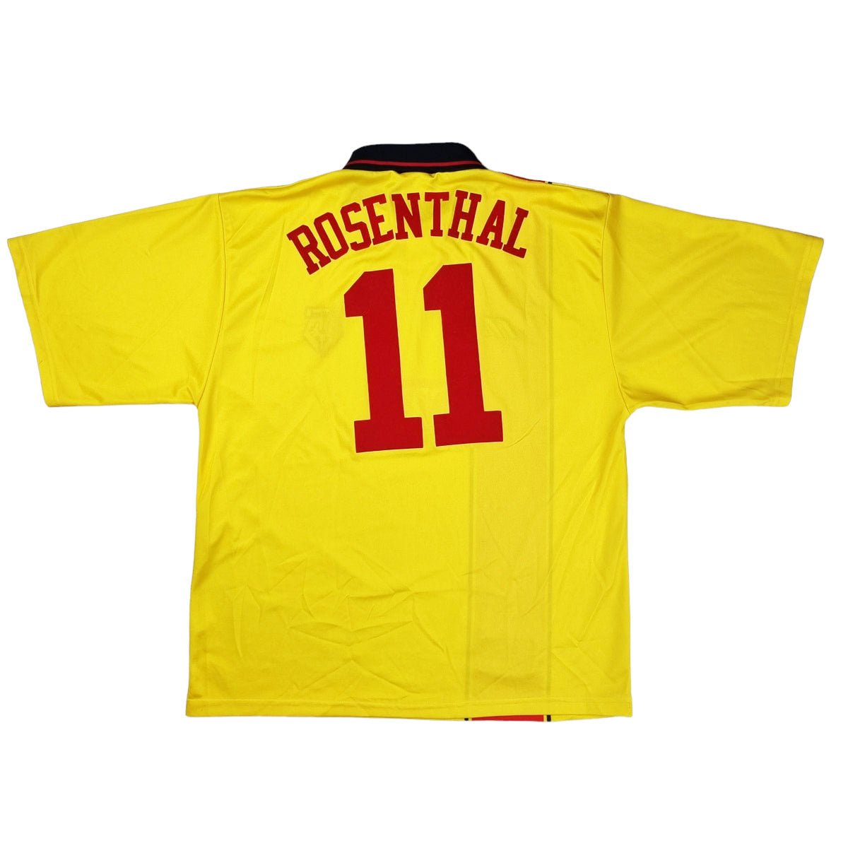 1997/98 Watford Home Football Shirt (L) Mizuno #11 Rosenthal