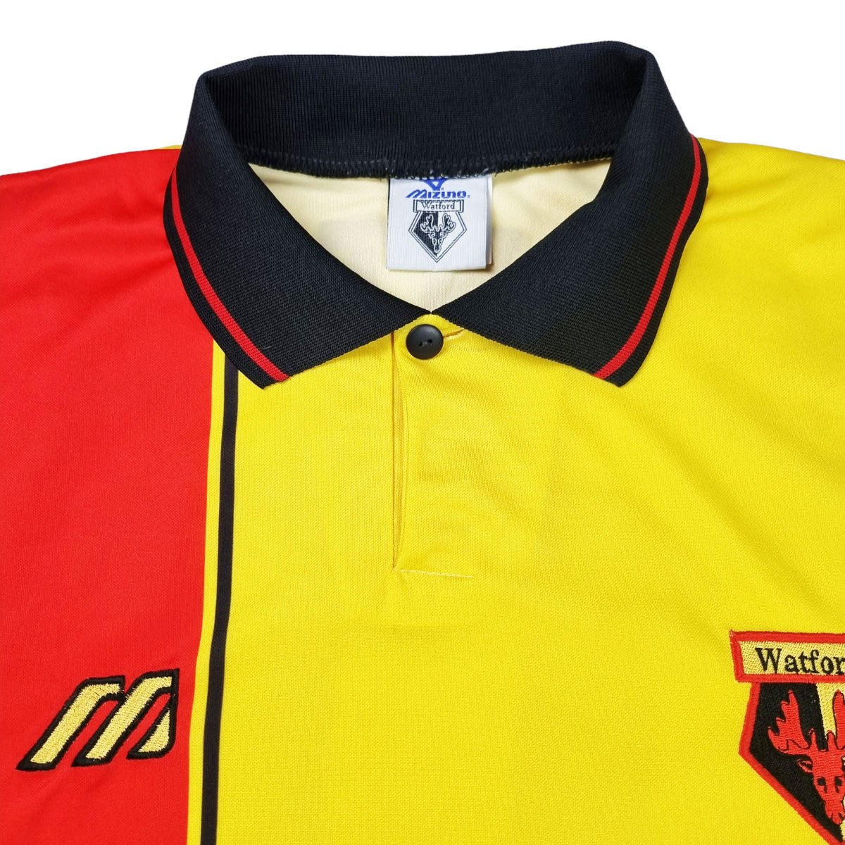1997/98 Watford Home Football Shirt (L) Mizuno #11 Rosenthal