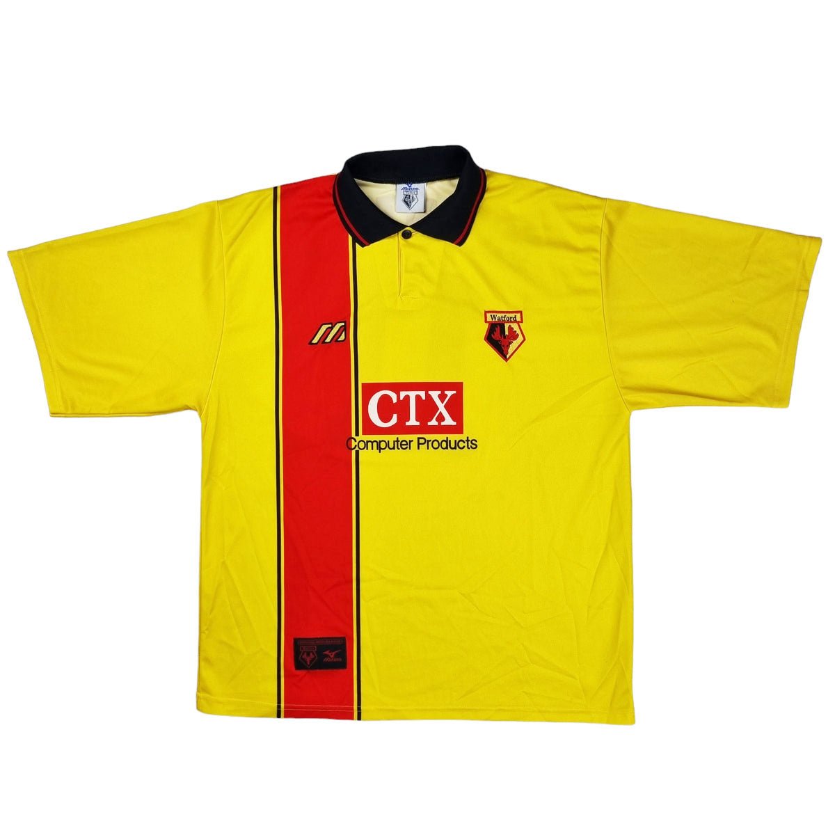 1997/98 Watford Home Football Shirt (L) Mizuno #11 Rosenthal