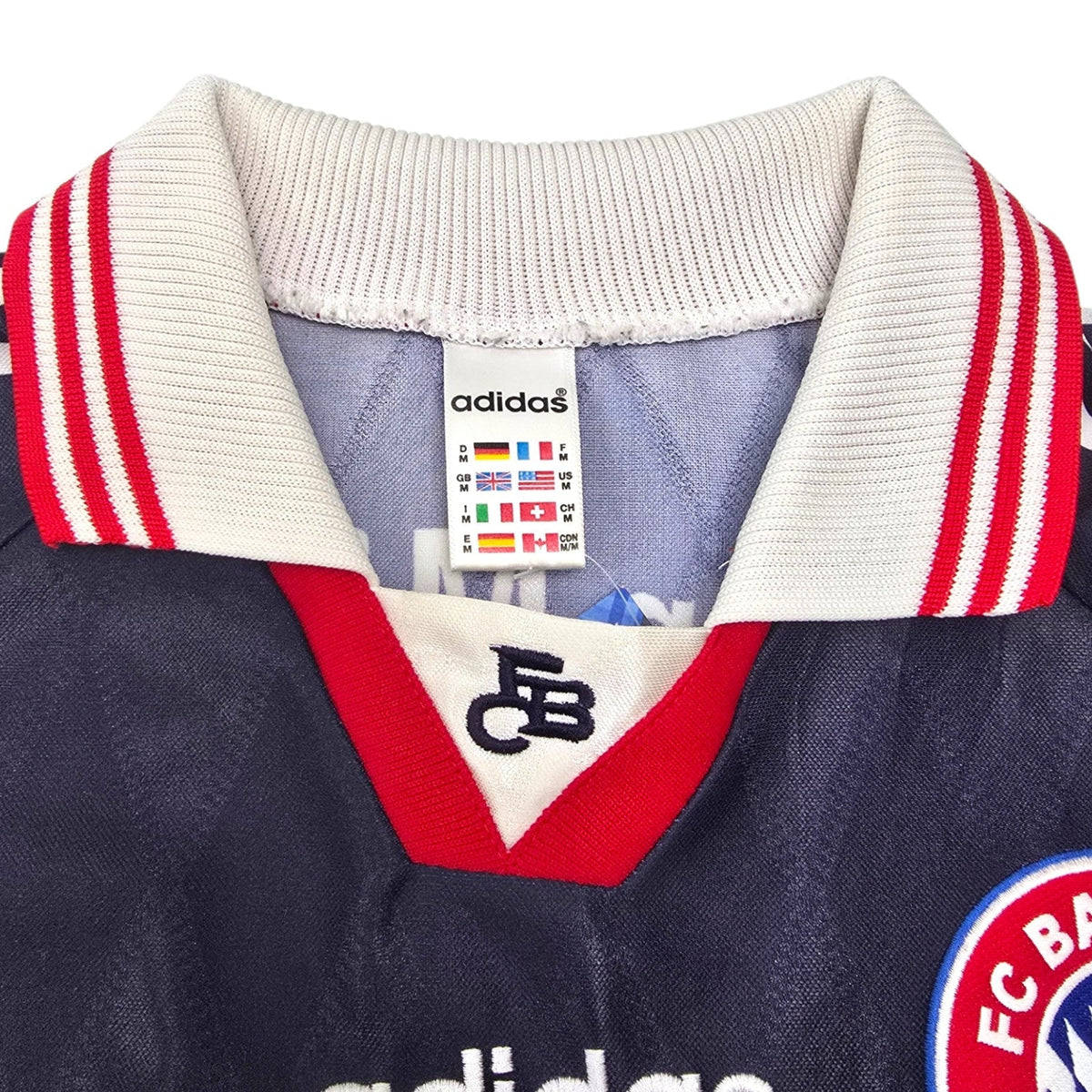 1997/99 Bayern Munich Home Football Shirt (M) Adidas #9 Elber