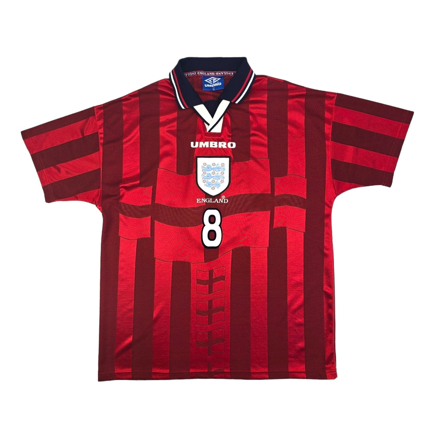 1997/99 England Away Football Shirt (L) Umbro #8 Gascoigne