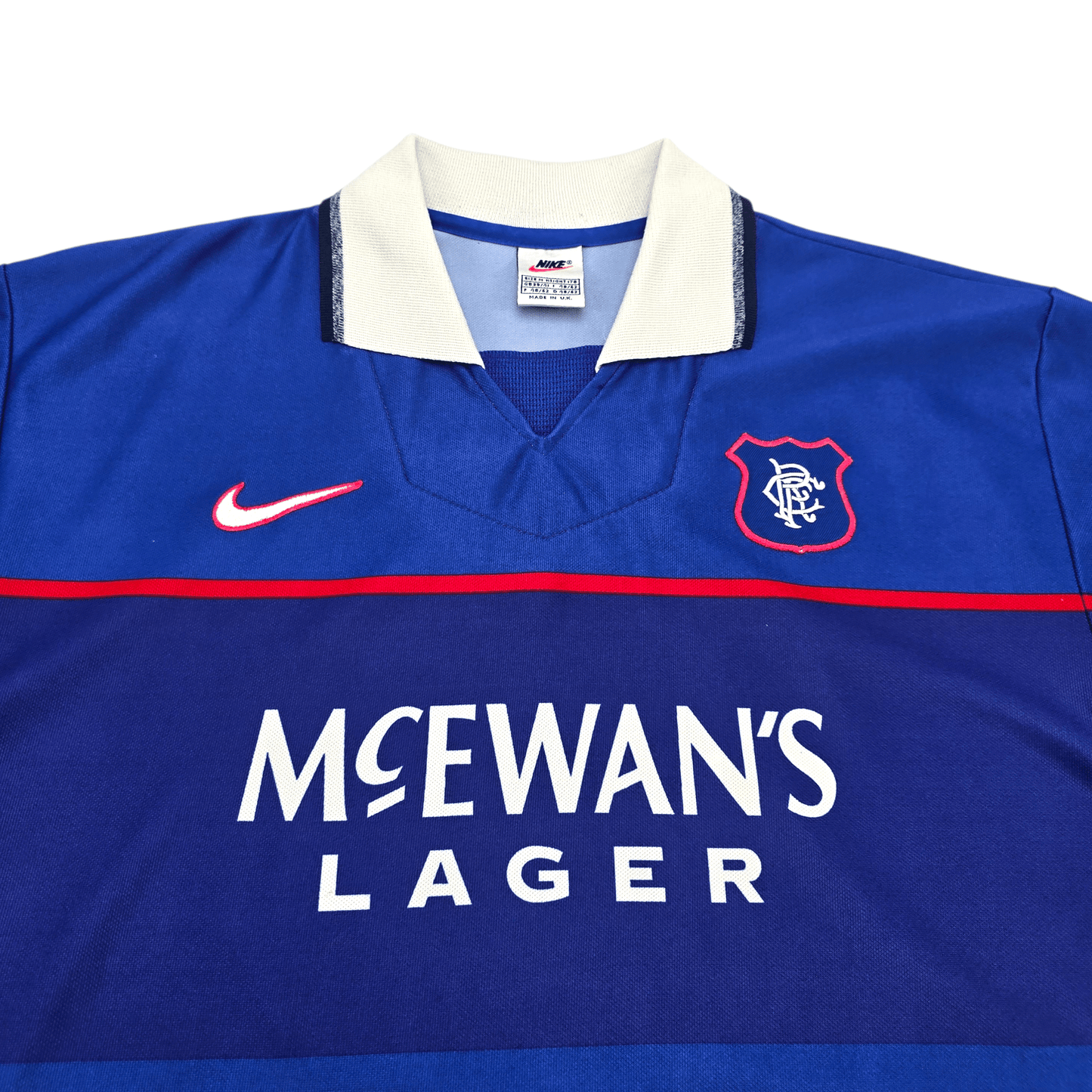 1997/99 Glasgow Rangers Home Football Shirt (M) Nike