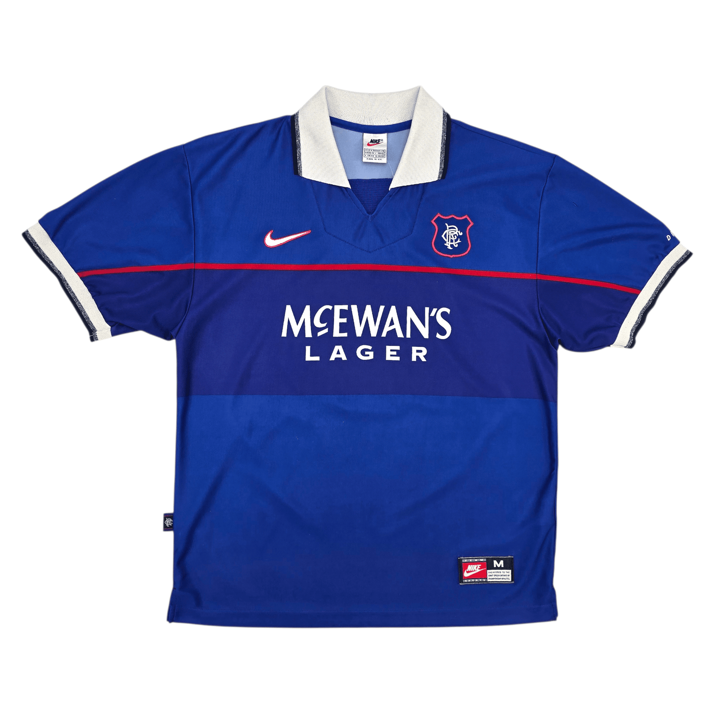 1997/99 Glasgow Rangers Home Football Shirt (M) Nike