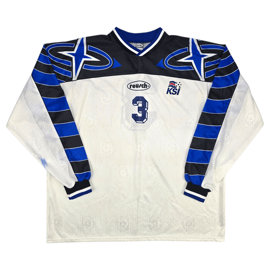1997/99 Iceland Away Football Shirt (2XL) Reusch #3 (Match Issue)