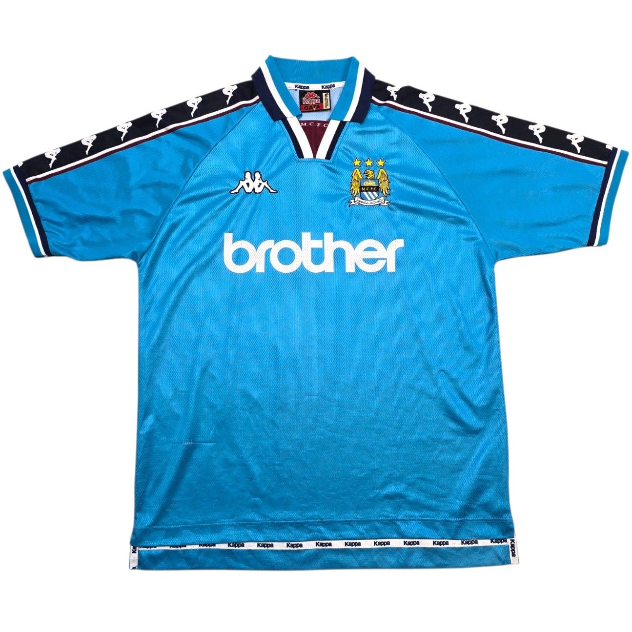 1997/99 Manchester City Home Football Shirt (L) Kappa