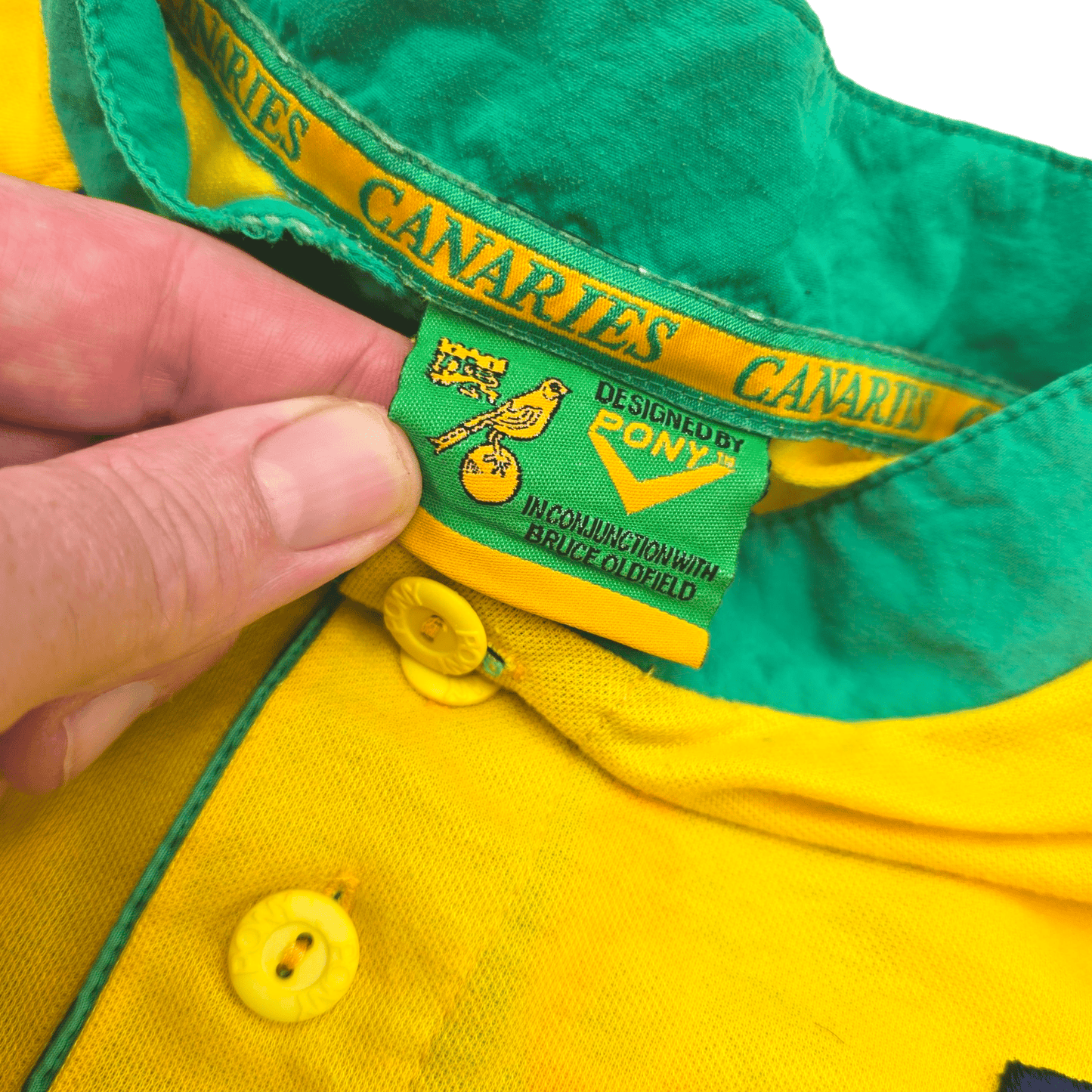 1997/99 Norwich City Home Football Shirt (XL) PONY (Sponsorless Version)