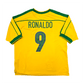 1998/00 Brazil Home Football Shirt (2XL) Nike #9 Ronaldo
