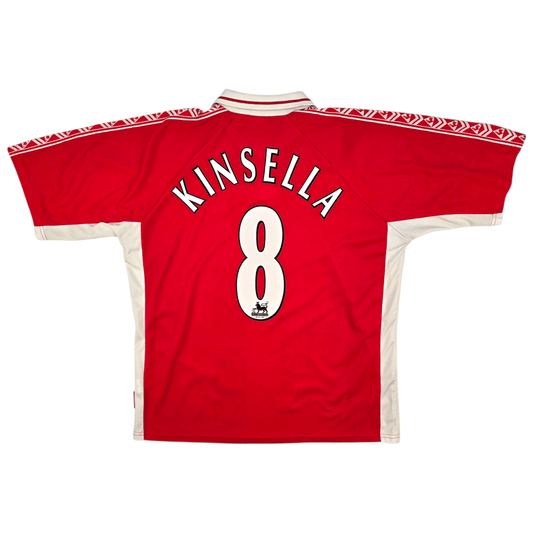 1998/00 Charlton Athletic Home Football Shirt (XL) Le Coq Sportif #8 Kinsella
