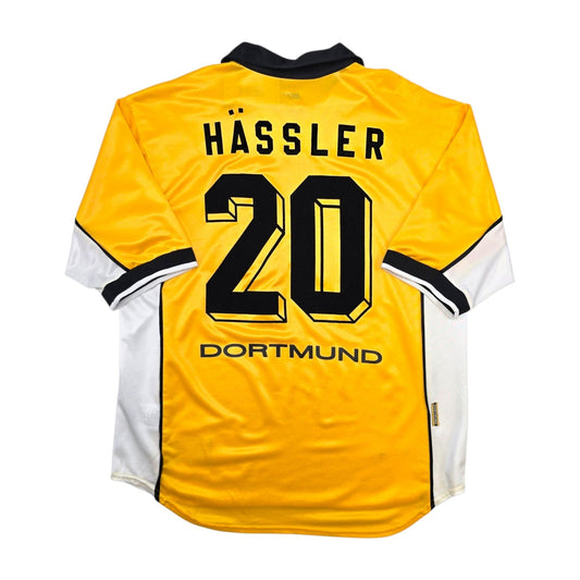1998/00 Dortmund Home Football Shirt (L) Nike #20 Hassler