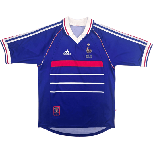 1998/00 France Home Football Shirt (M) Adidas