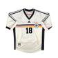 1998/00 Germany Home Football Shirt (M) Adidas #18 Klinsmann