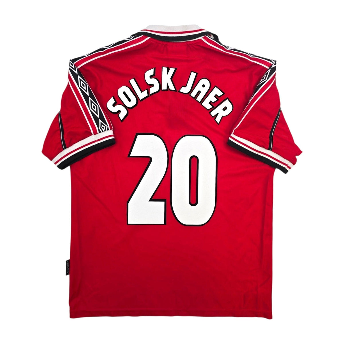 1998/00 Manchester United Home Football Shirt (M) Umbro #20 Solskjaer