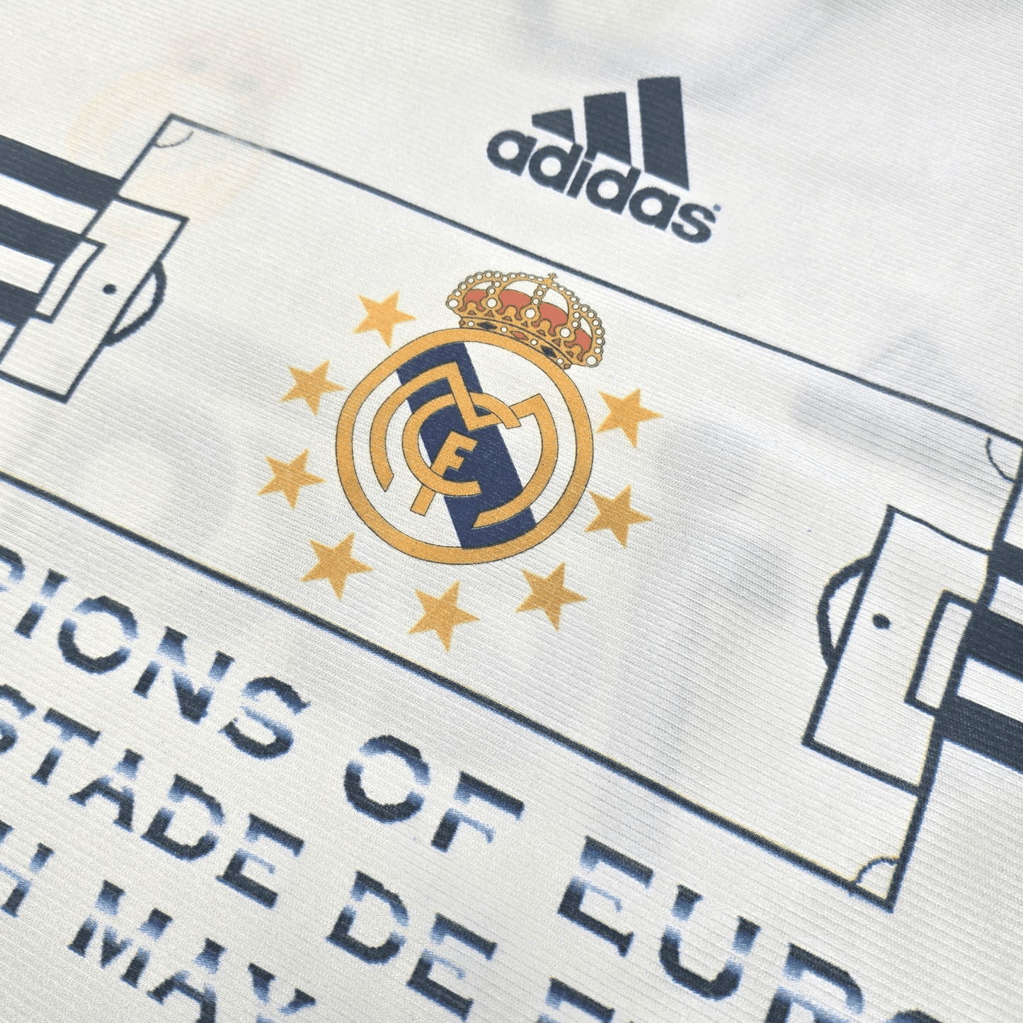 1998/00 Real Madrid Home Football Shirt (S) Adidas (Champions of Europe 2000)