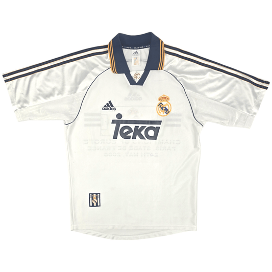 1998/00 Real Madrid Home Football Shirt (S) Adidas (Champions of Europe 2000)