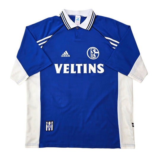 1998/00 Schalke 04 Home Football Shirt (XL) Adidas