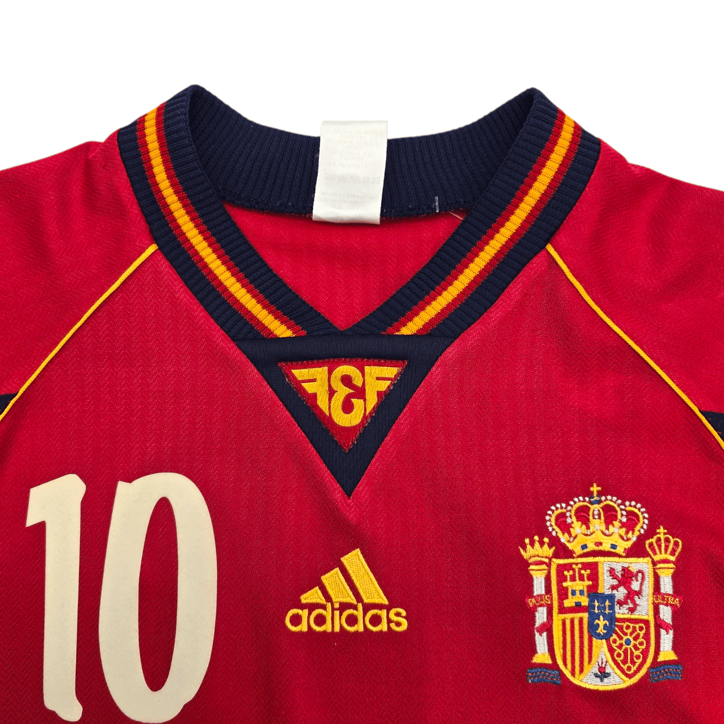 1998/00 Spain Home Football Shirt (L) Adidas #10 Raul