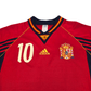 1998/00 Spain Home Football Shirt (L) Adidas #10 Raul