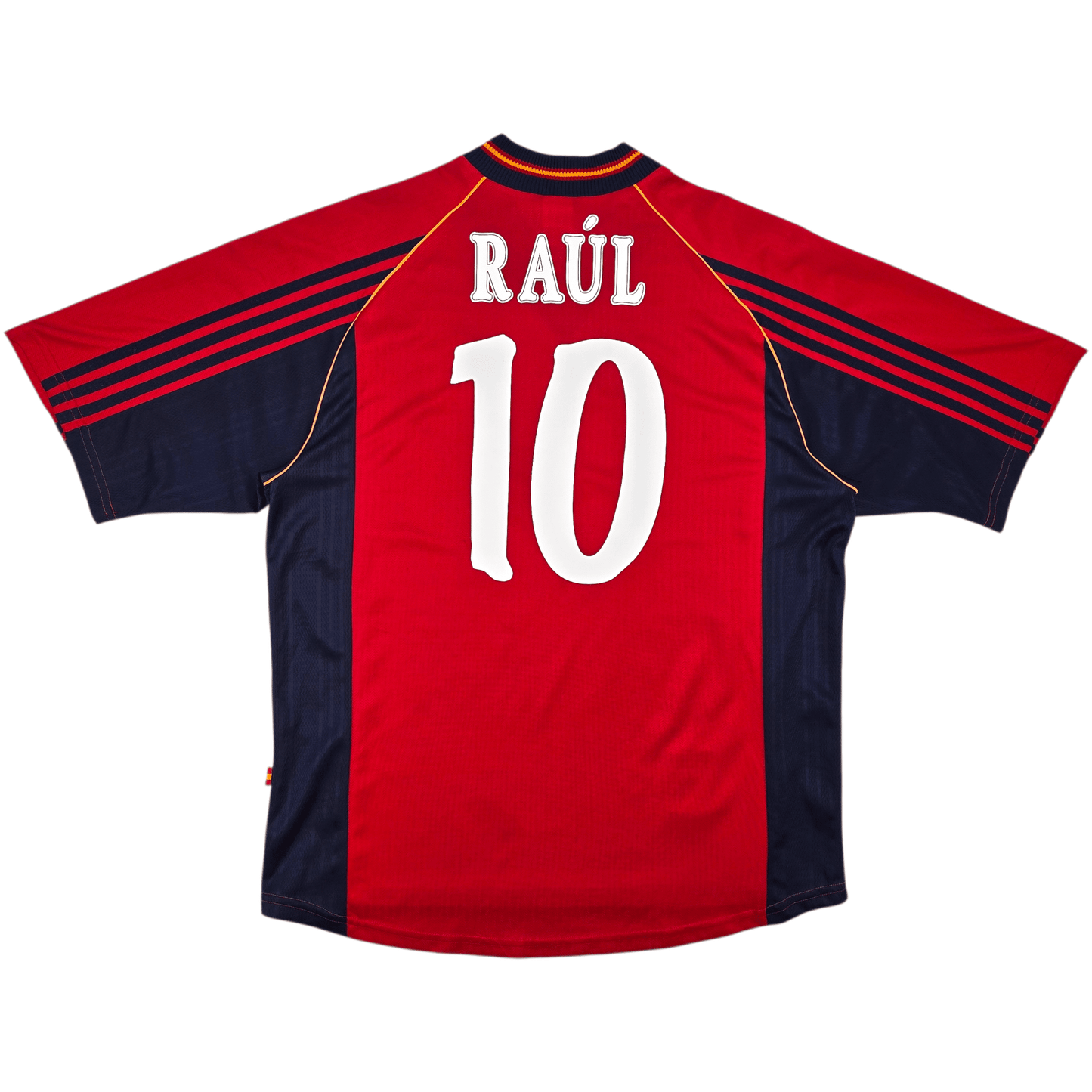 1998/00 Spain Home Football Shirt (L) Adidas #10 Raul