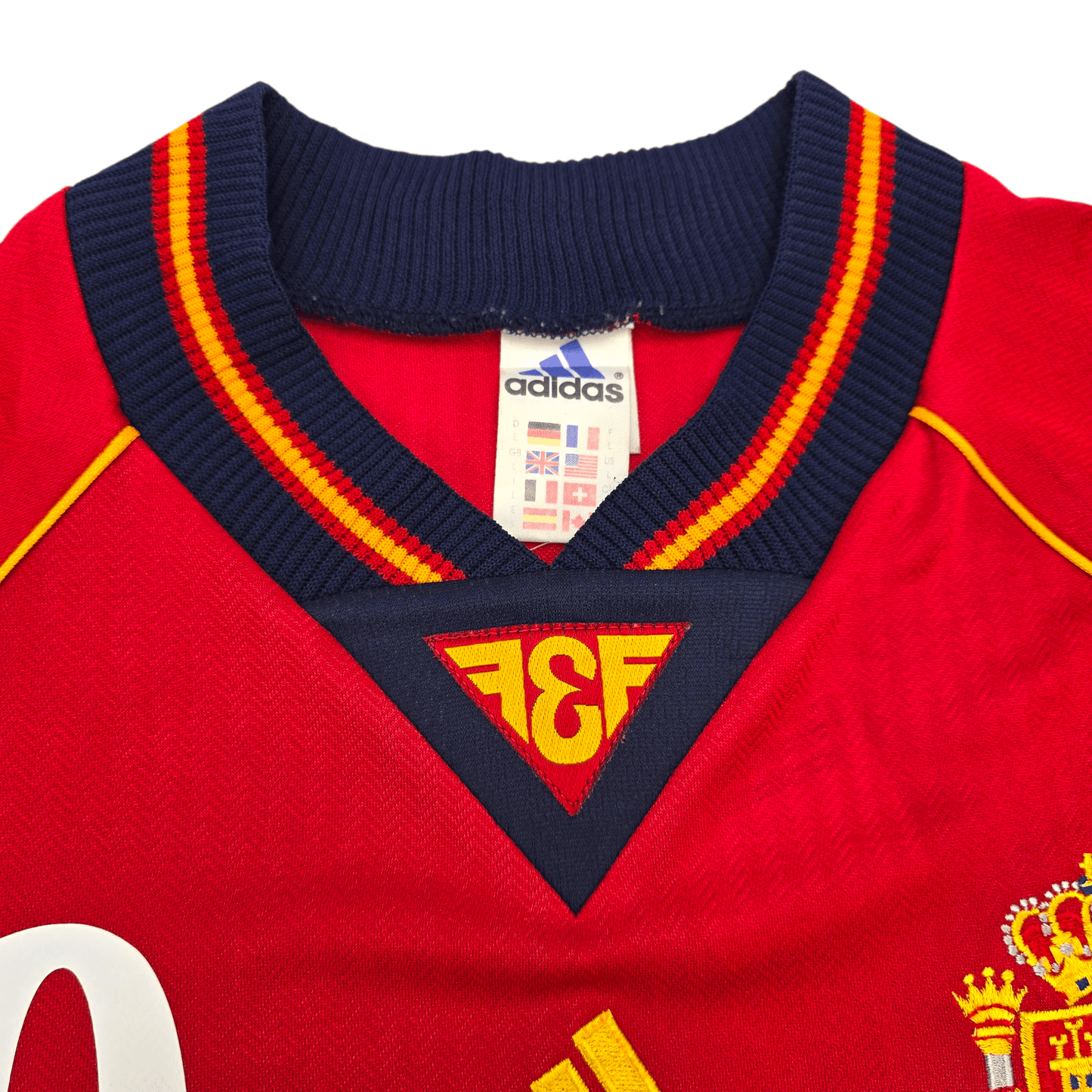 1998/00 Spain Home Football Shirt (L) Adidas #10 Raul