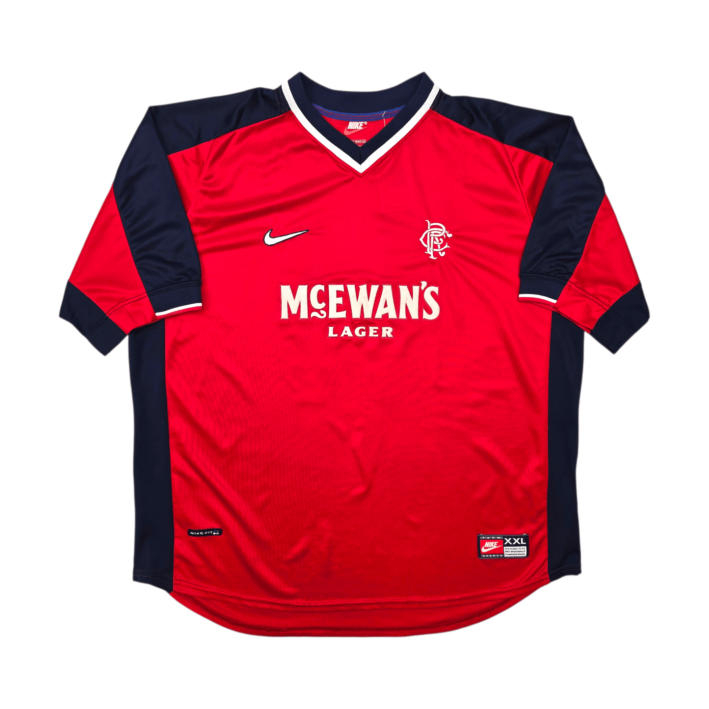 1998/99 Glasgow Rangers Away Football Shirt (2XL) Nike #11 Albertz