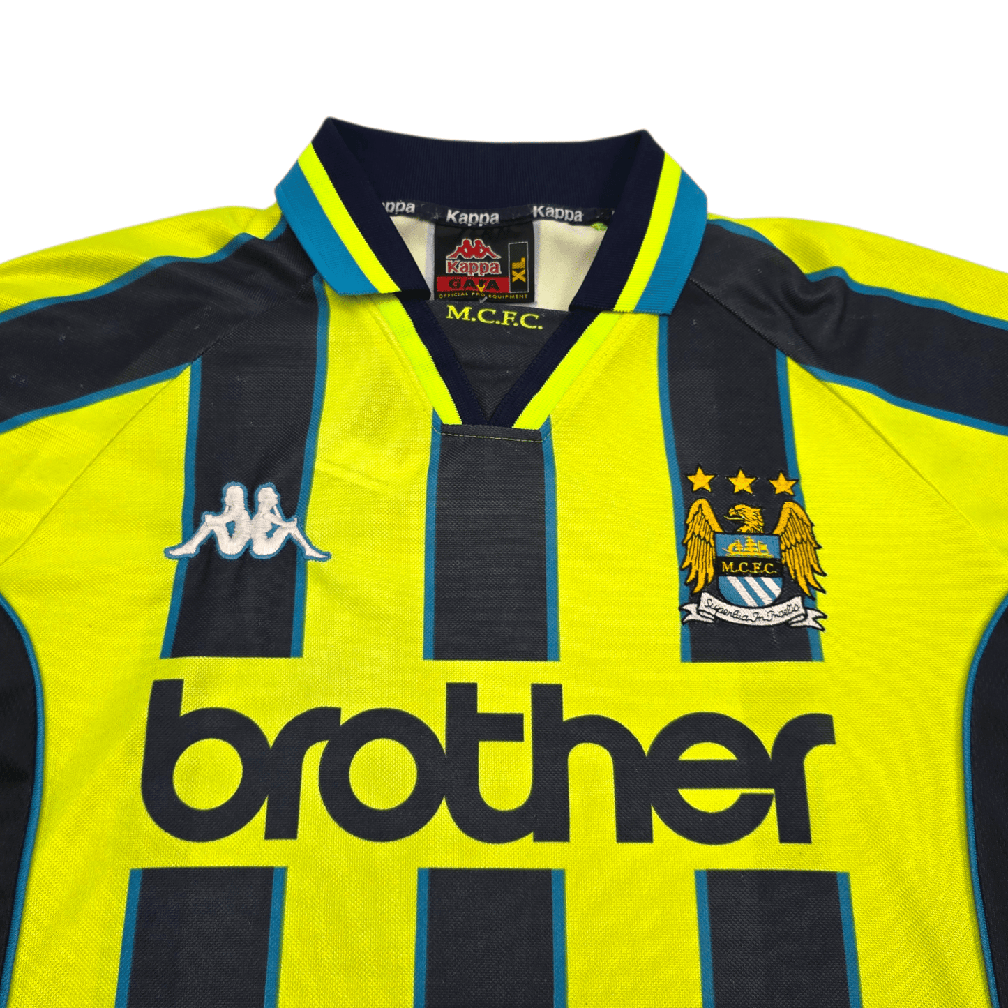 1998/99 Manchester City Away Football Shirt (XL) Kappa