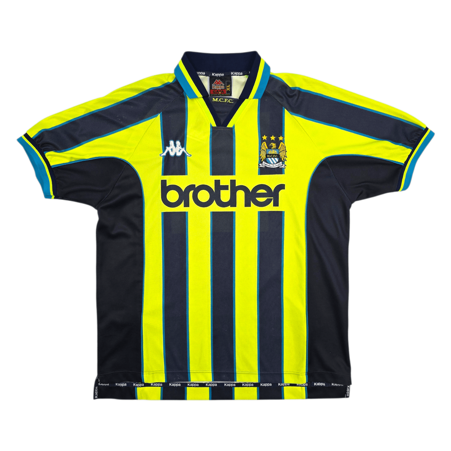 1998/99 Manchester City Away Football Shirt (XL) Kappa