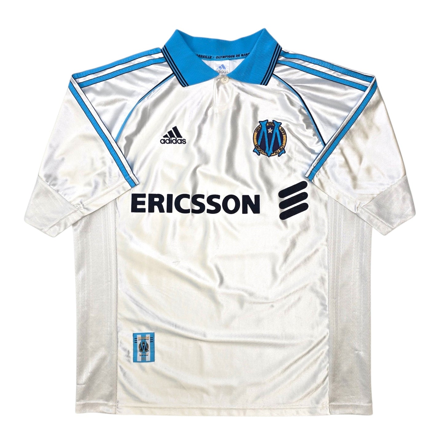 1998/99 Olympique Marseille Home Football Shirt (L) Adidas