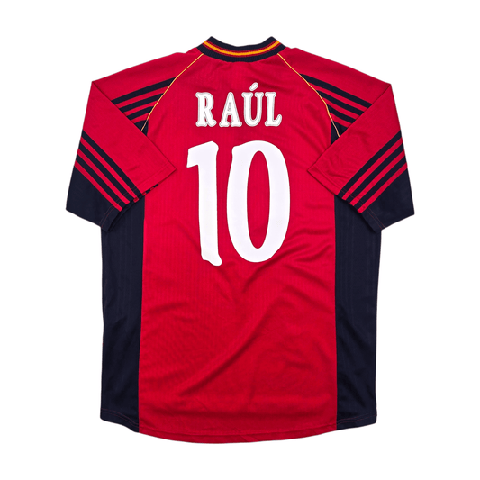 1998/99 Spain Home Football Shirt (M) Adidas #10 Raul