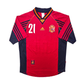 1998/99 Spain Home Football Shirt (M) Adidas #21 Enrique
