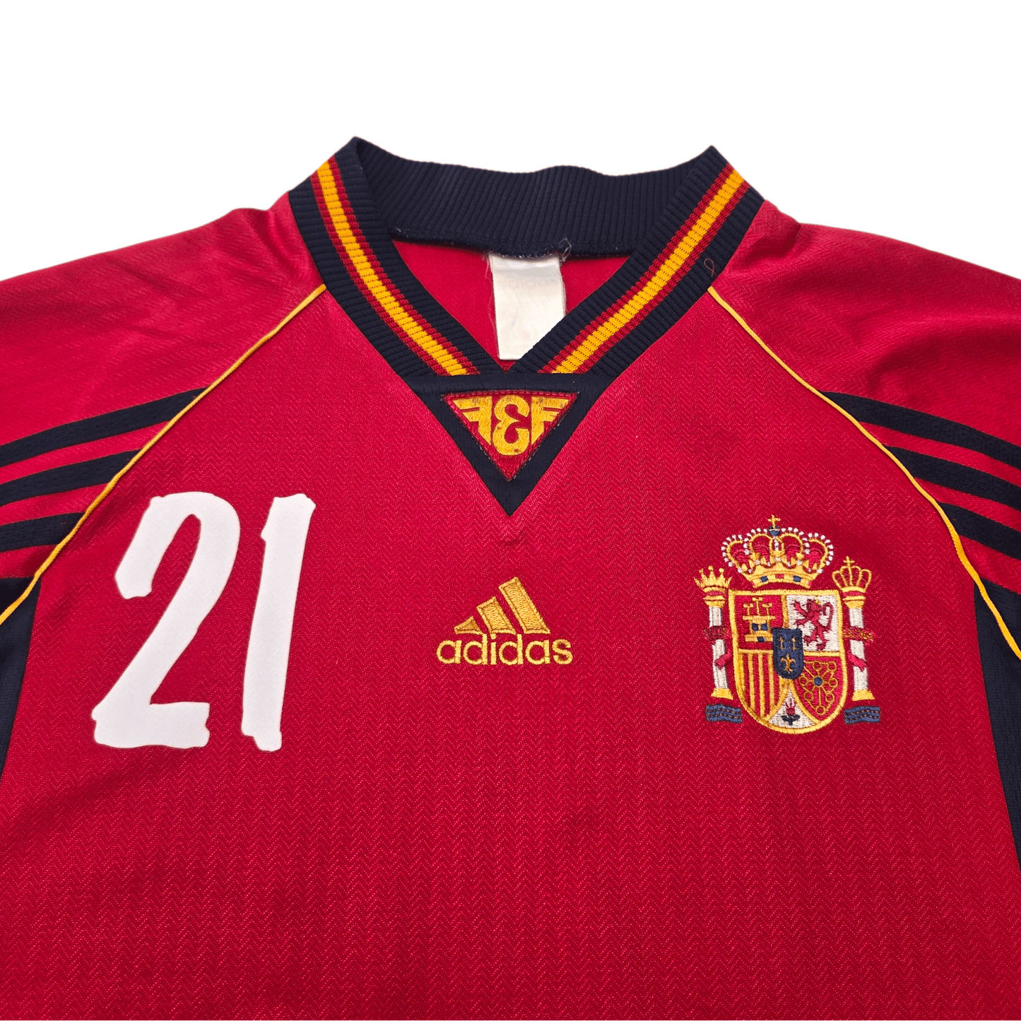 1998/99 Spain Home Football Shirt (M) Adidas #21 Enrique