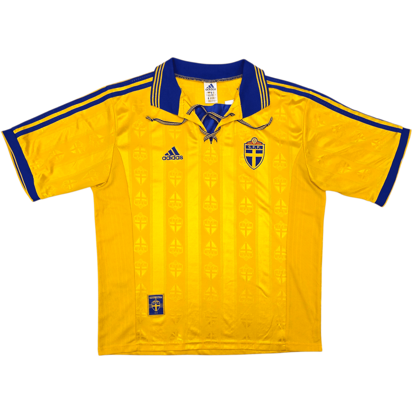 1998/99 Sweden Home Football Shirt (L) Adidas
