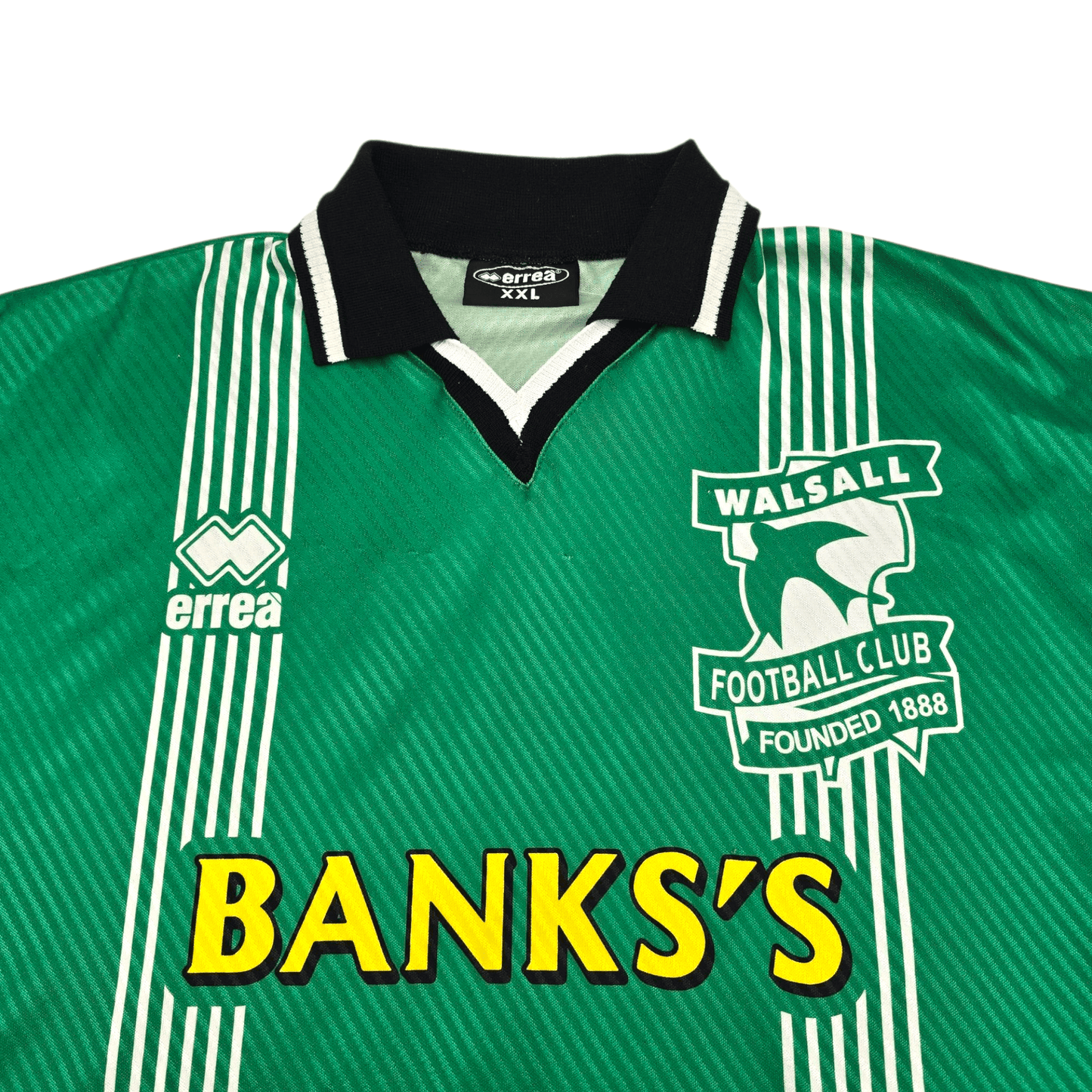 1998/99 Walsall Away Football Shirt (2XL) Errea #6 Matchworn