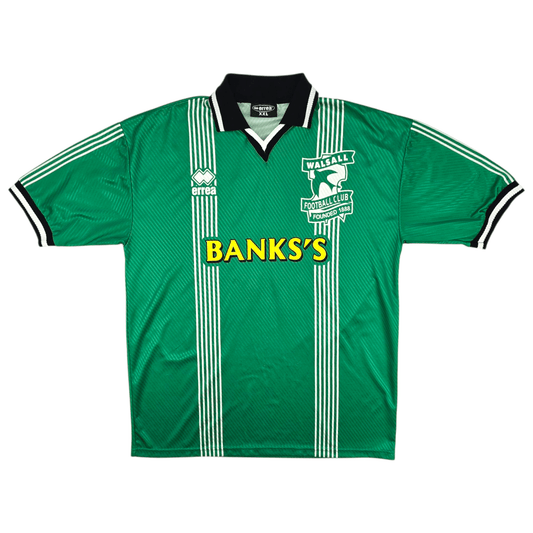1998/99 Walsall Away Football Shirt (2XL) Errea #6 Matchworn