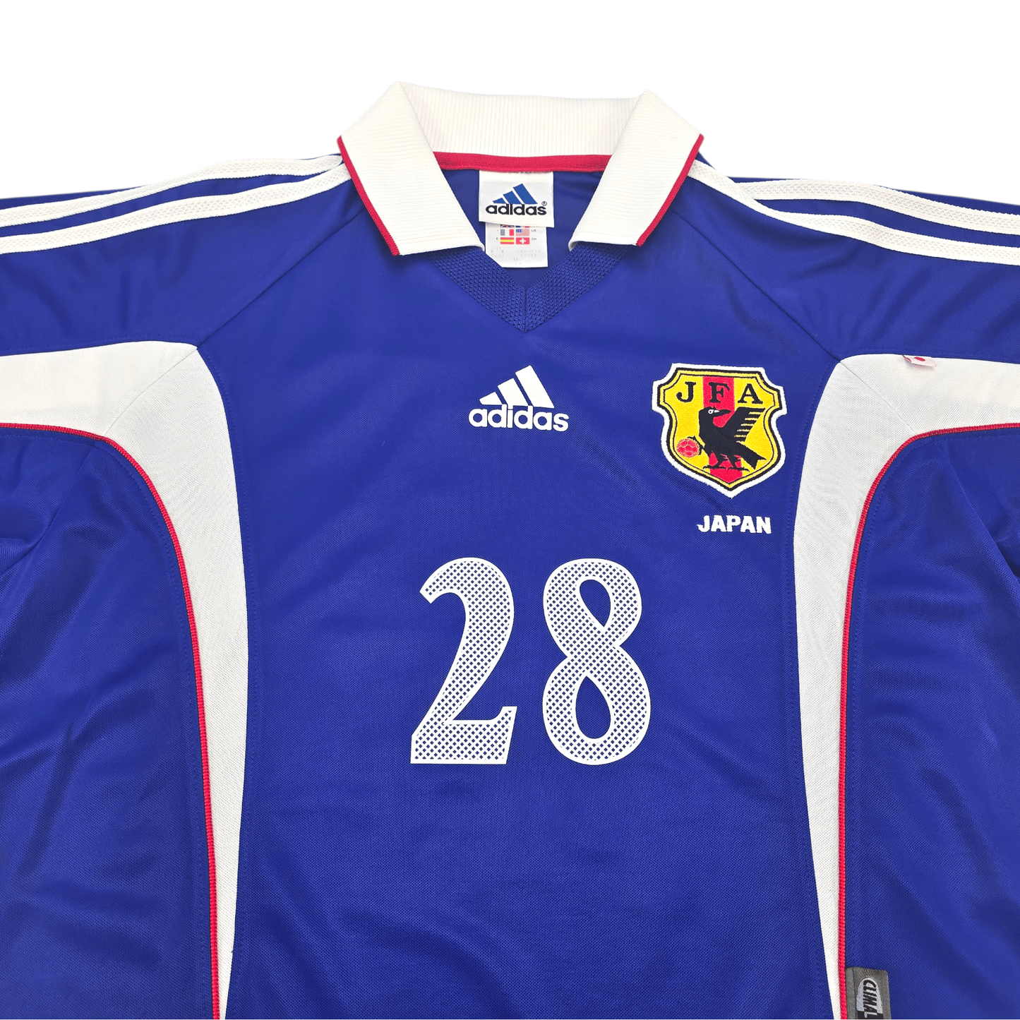 1999/00 Japan Home Football Shirt (S) Adidas #28 Nakata