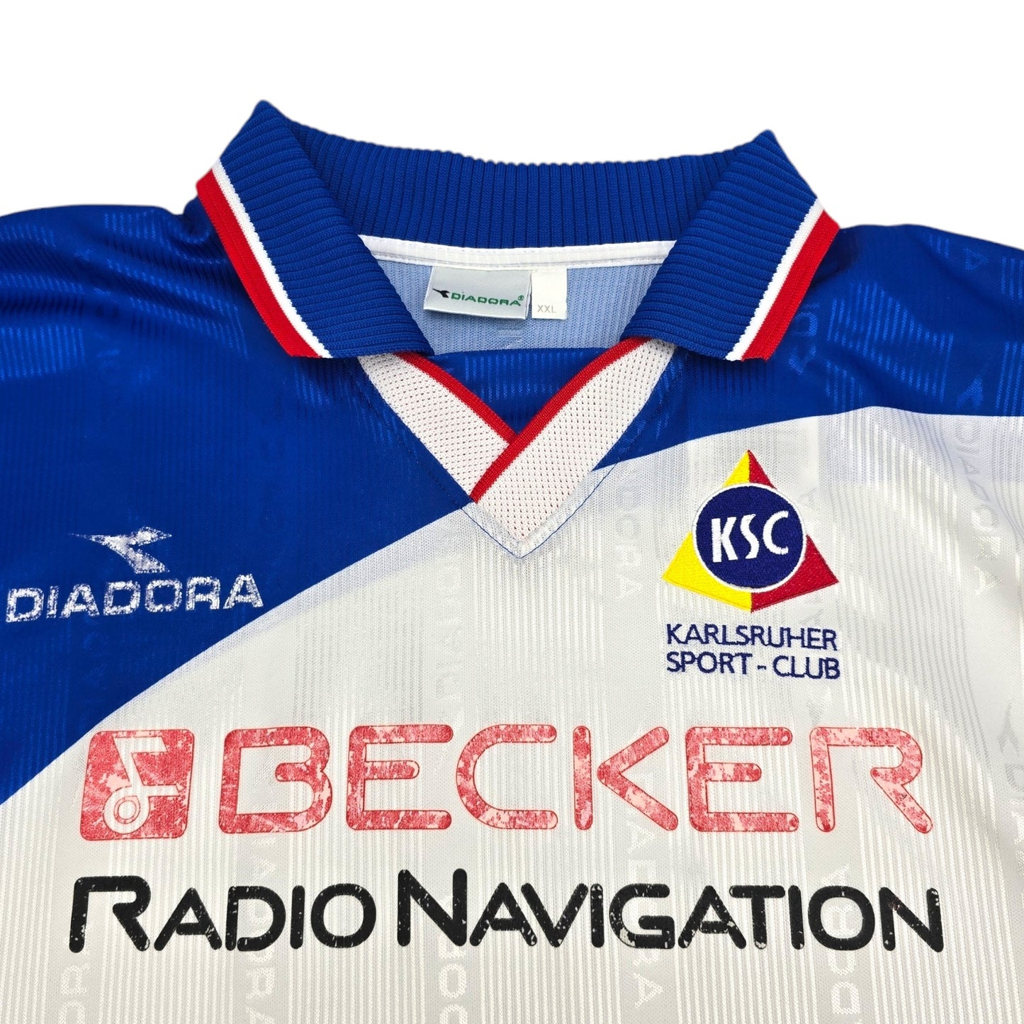 1999/00 Karlsruher SC Home Football Shirt (2XL) Diadora